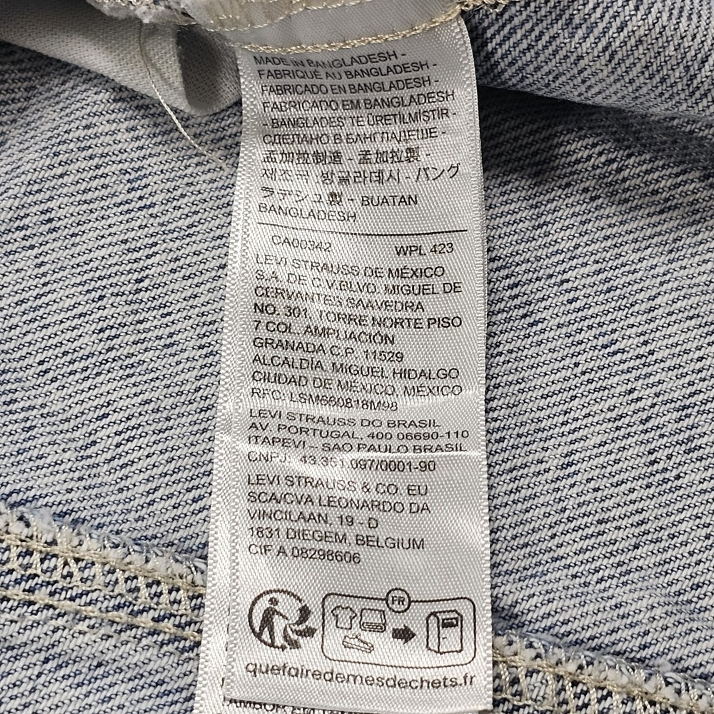 Levi's Womens‎ Light Blue Denim Dress Button Down Pockets Sleeveless Size Small - Picture 5 of 16
